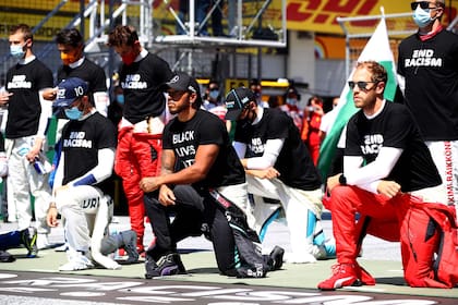 Algunos se arrodillaron y otros no: así fue el Black Lives Matter en la Fórmula 1