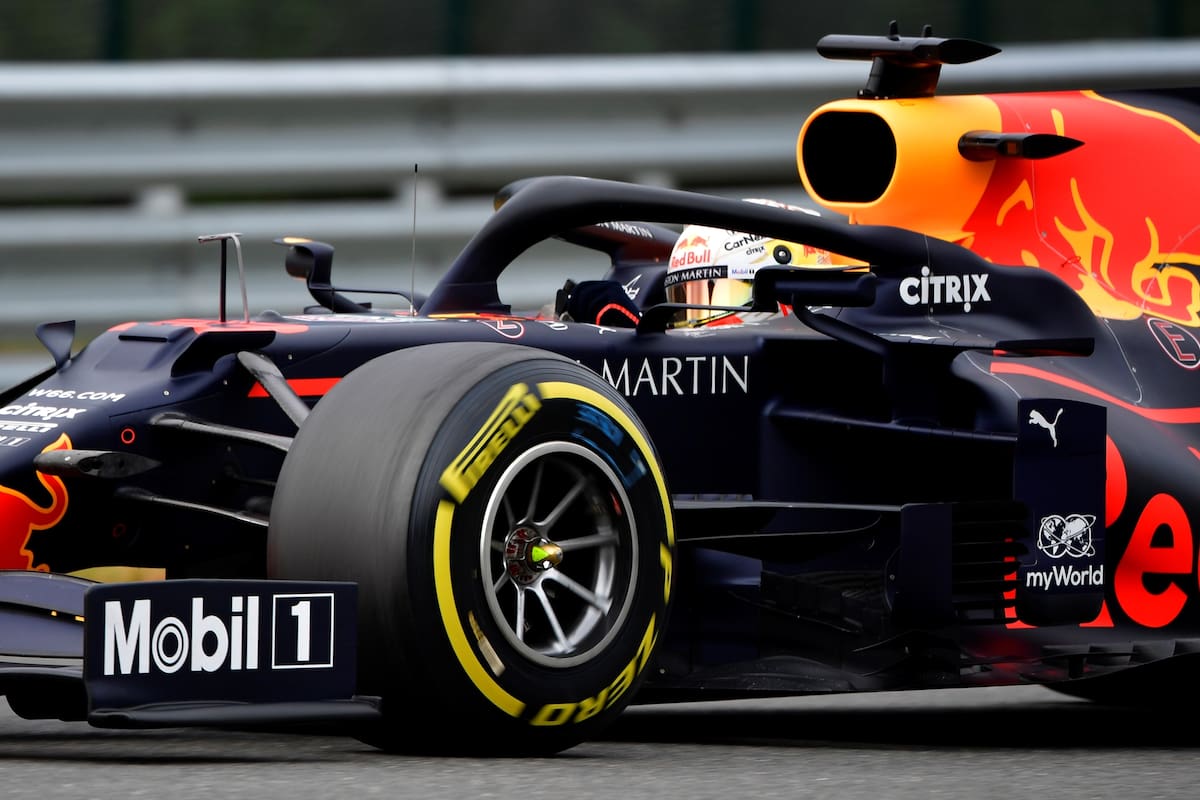 Formula One F1 - Belgian Grand Prix - Spa-Francorchamps, Spa, Belgium - August 28, 2020 Red Bulls Max Verstappen during practice