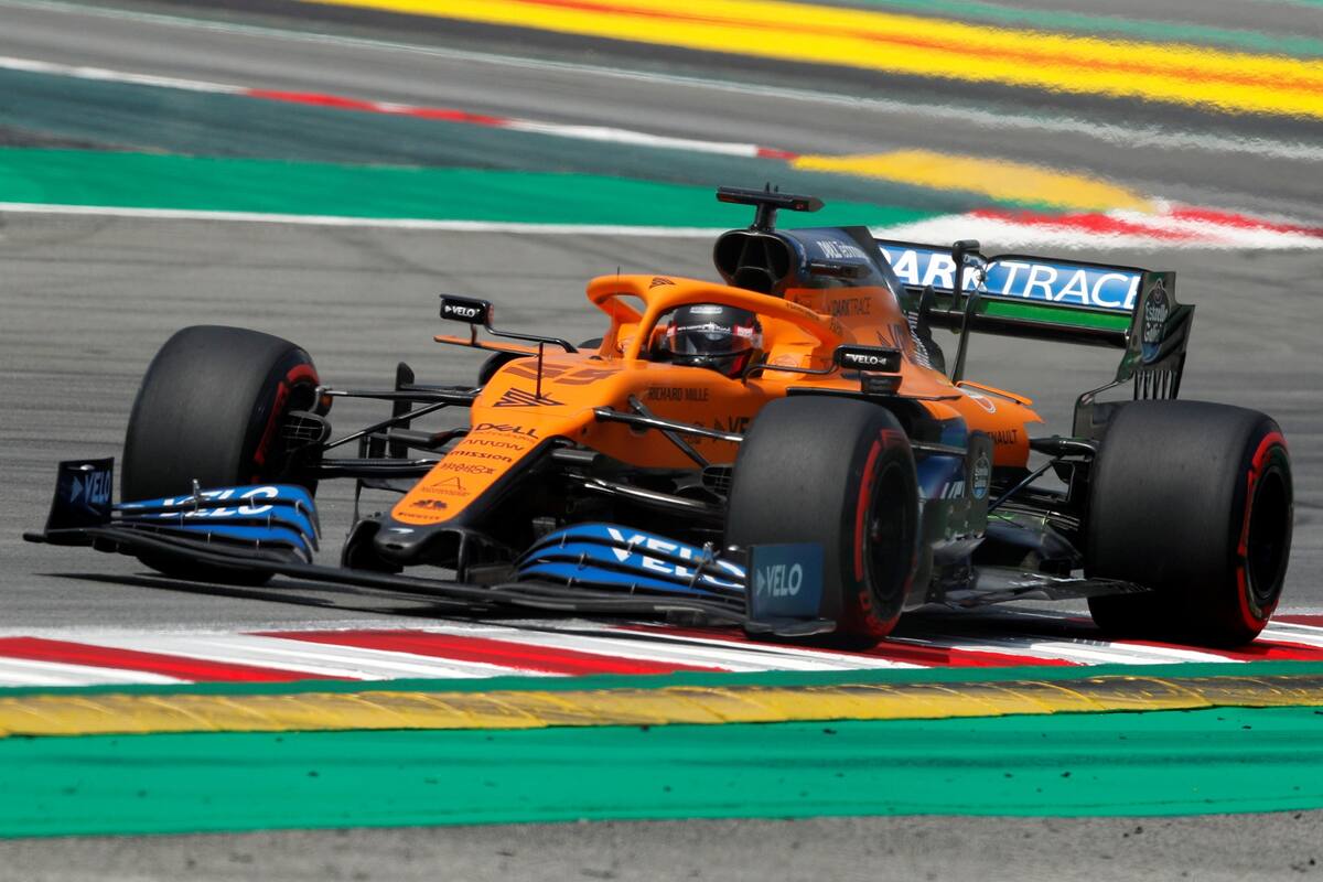 Formula One F1 - Spanish Grand Prix - Circuit de Barcelona-Catalunya, Barcelona, Spain - August 14, 2020 McLarens Carlos Sainz Jr. during practice
