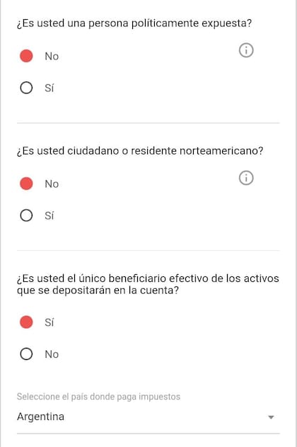 Formulario para solicitar una apertura de cuenta en Dukascopy.