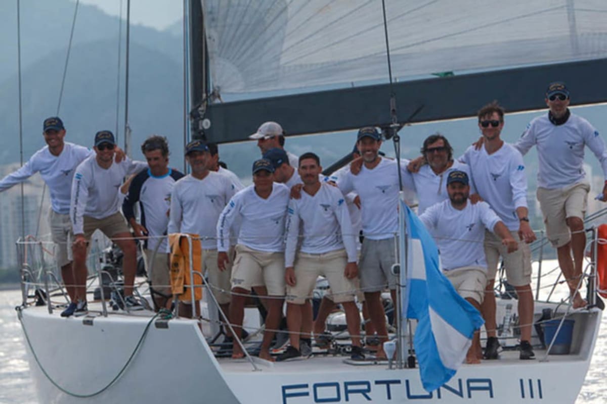 Fortuna III, el yate de la Armada Argentina que ganó en la regata Buenos Aires-Río de Janeiro