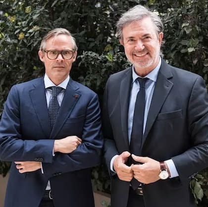 Foster Guillet, el empresario que desembarcó en el fútbol argentino, dejando más dudas que certezas hasta ahora, junto a Guillermo Tofoni, CEO de World Eleven y represente del magnate estadounidense en Argentina.