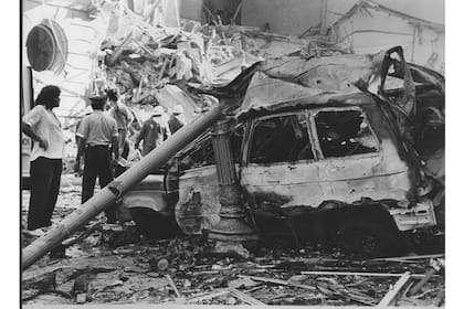 Foto de archivo del ataque a la embajada de Israel en 1992