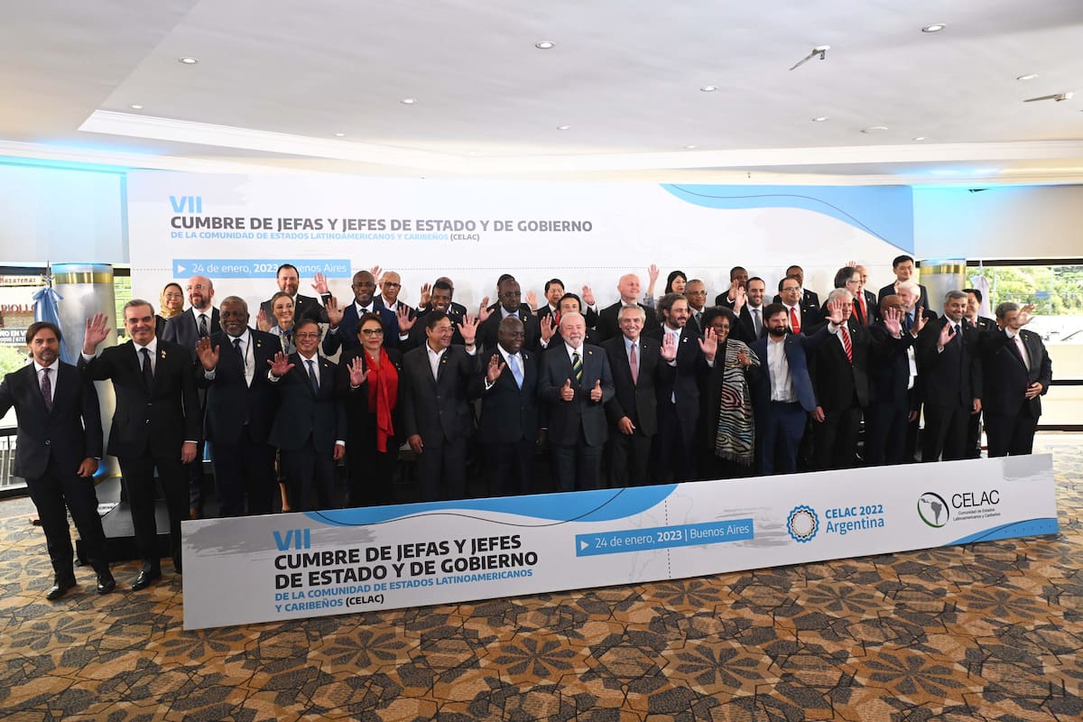 Foto de Familia en la VII cumbre de la Comunidad de Estados Latinoamericanos y Caribeños (Celac)