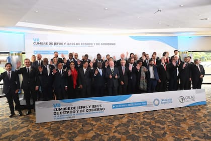 Foto de Familia en la VII cumbre de la Comunidad de Estados Latinoamericanos y Caribeños (Celac)
