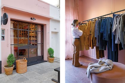 Los metros del local no son tantos porque la selección de básicos es acotada y bien pensada: la camisa divina, ese pantalón femenino y cómodo o el vestido tan usable como matador, confeccionados en lino premium, algodón peruano o gabardinas domadas.