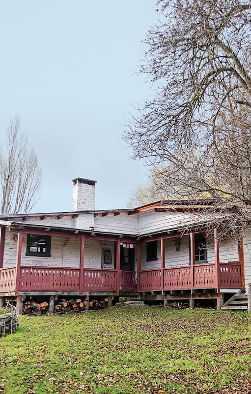 Foto de la fachada de una casa en Epuyén, provincia de Chubut.