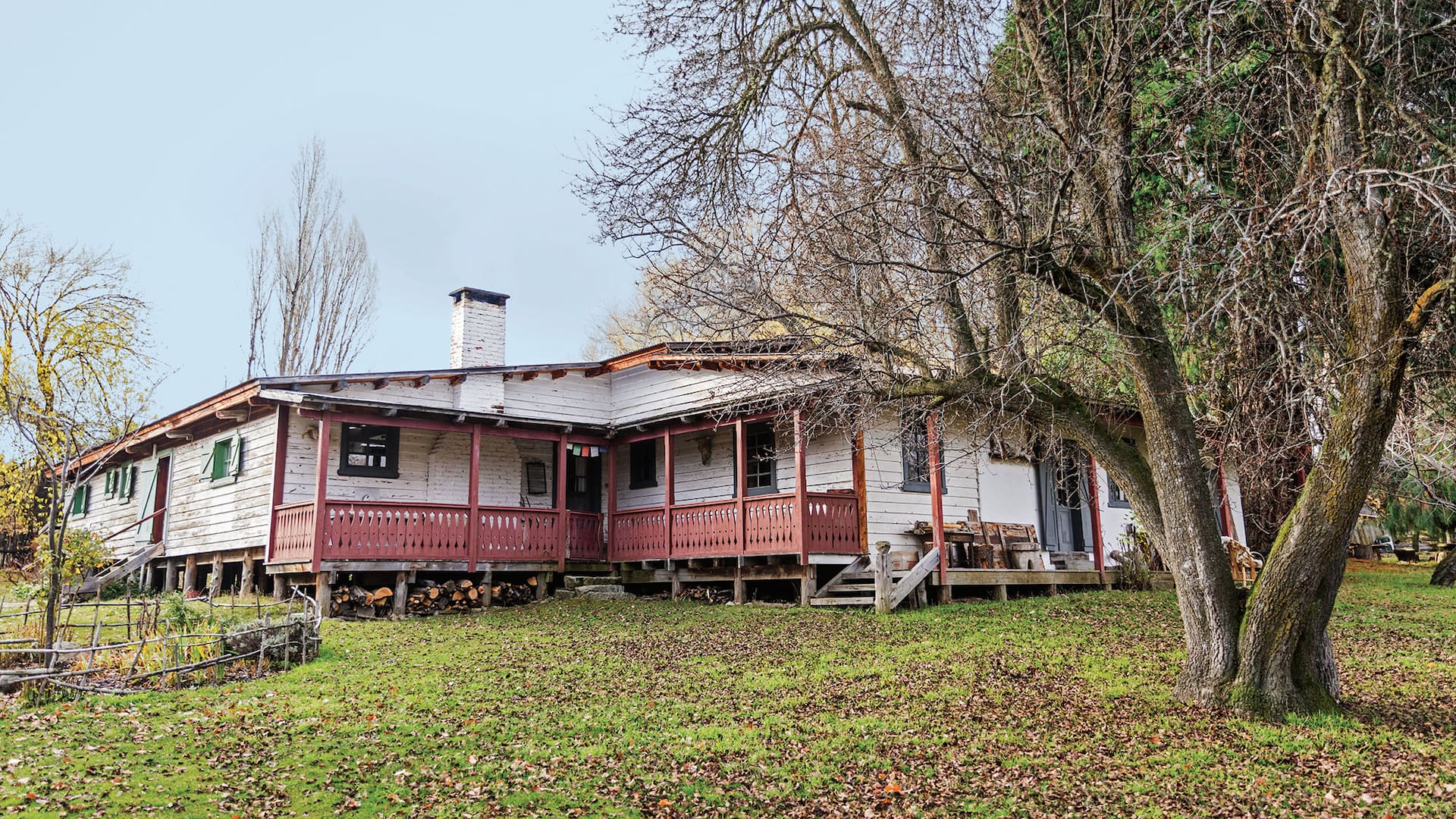 Foto de la fachada de una casa en Epuyén, provincia de Chubut.
