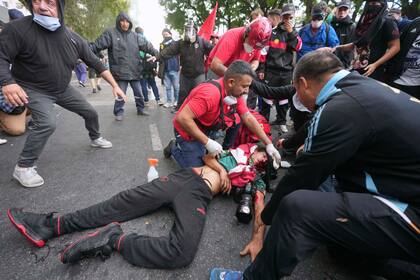 Foto de Rodrigo Abd sobre el incidente trágico en Plaza Congreso, este miércoles