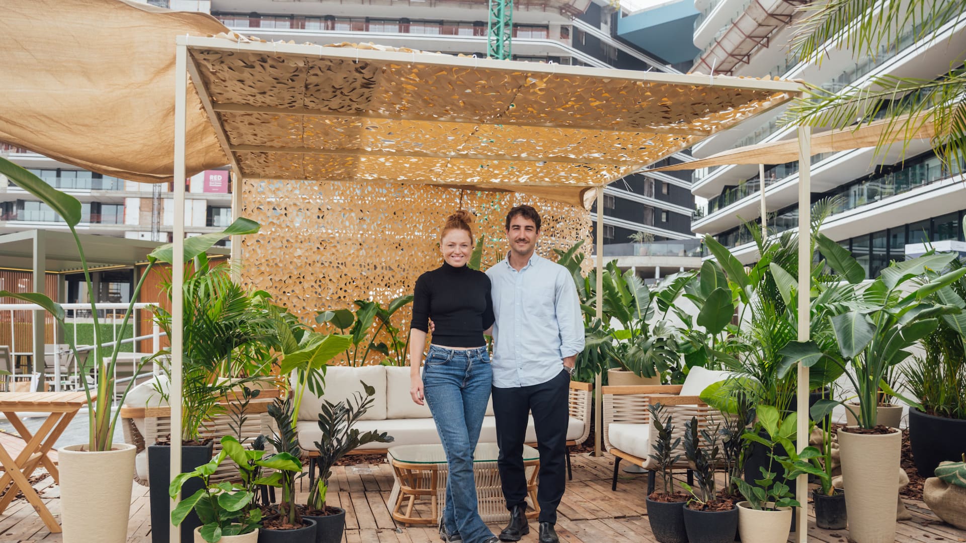 Foto de un jardín con estilo tropical.