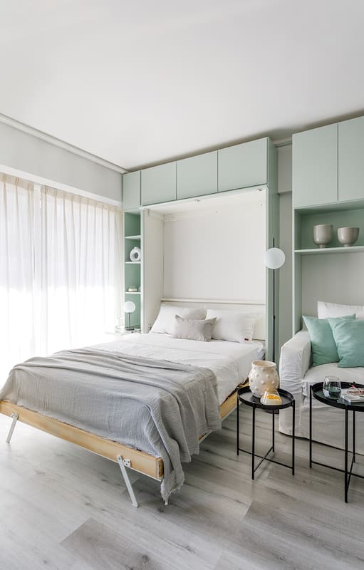 Cuál es la mejor manera de ubicar la cama en un monoambiente