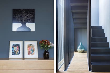 En la biblioteca (Gabriel García Cabrera), obras de Alec Franco.