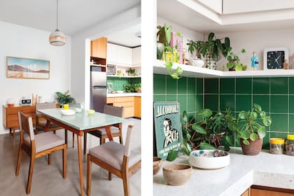Para la mesada eligieron terrazo (Pimux), por considerarlo típico de una época y de construcciones como esta.