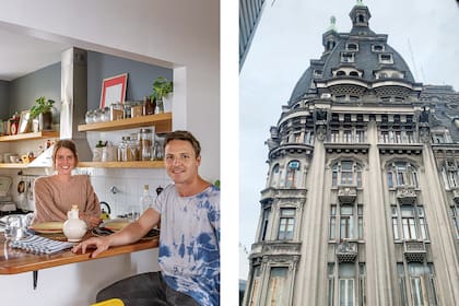 Paula y Juan tienen vista al edificio Otto Wulff, que todos los días se detienen a admirar.