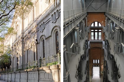 Todos los edificios palaciegos de AySA siguen un orden académico: simetría, acceso en los medios, basamento, desarrollo y remate. "De lo contrario, serían caóticos", dice la arquitecta a cargo.