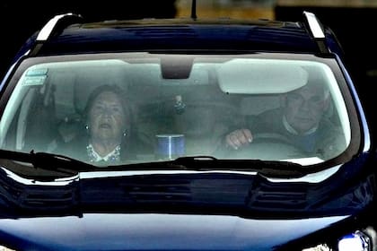 La jueza Ana María Figueroa sale de Comodoro Py