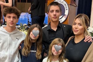 La foto de Wanda Nara y Martín Migueles en la graduación de los hijos de ella que confirmó la reconciliación