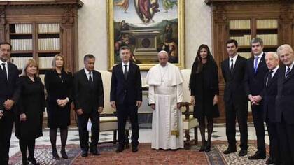 Foto oficial con la delegación argentina