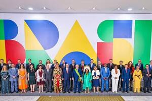Foto oficial de Lula y su gabinete ministerial