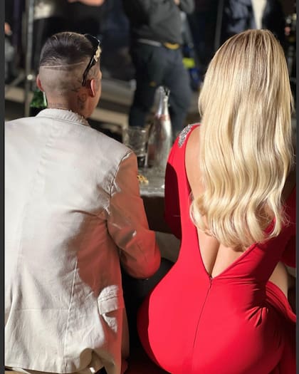 Foto que compartió L-Gante en su cuenta oficial de Instagram junto a Wanda Nara