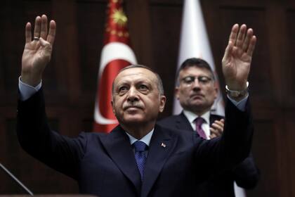 Foto tomada el 16 de octubre del 2019 del presidente turco Recep Tayyip Erdogan en Ankara. (Foto AP/Burhan Ozbilici, File)