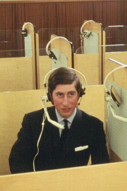 Foto tomada en abril de 1969, en el laboratorio de idiomas de la Universidad de Aberystwyth, en Gales.