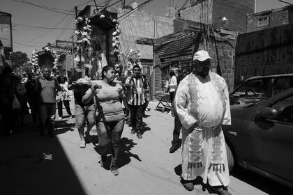 Procesión de Nuestra Señora de Copacabana, Villa 31, Retiro, ciudad de Buenos Aires, 2017