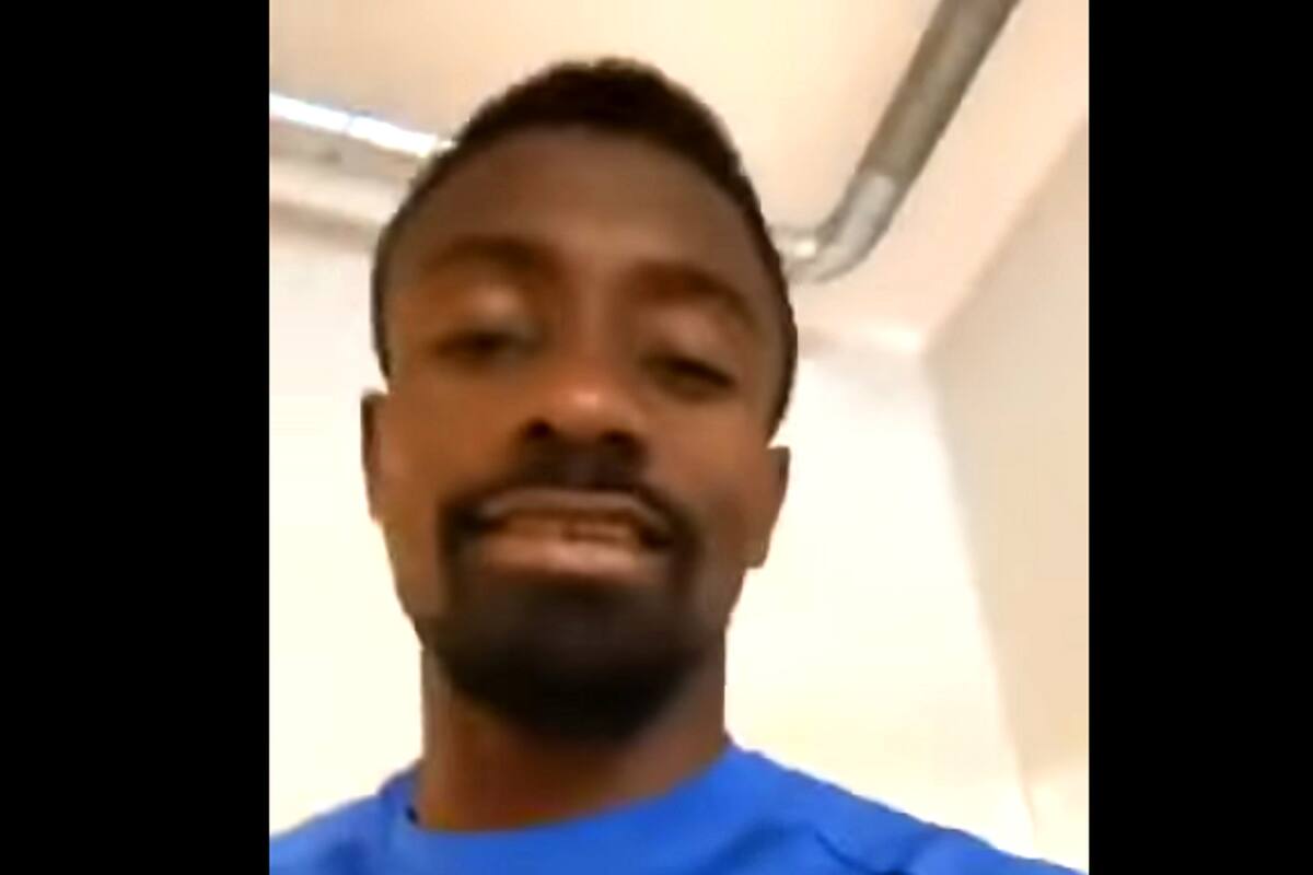 Fotograma del desafortunado video de Salomón Kalou