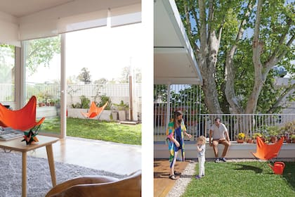 Además de ser un espacio recreativo, el techo vivo –diseñado por AB Estudio–, con deck de madera, funciona como aislante térmico para la planta baja durante el verano.