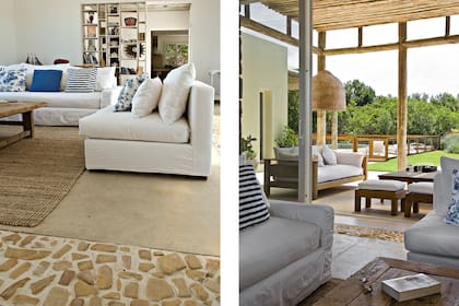 El living se conecta con la galería de forma directa. En ambos sectores, sillones para descansar en tranquilidad.