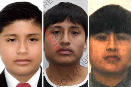 Fotos oficiales de Pequeño J que forman parte de la circular roja emitida por Interpol