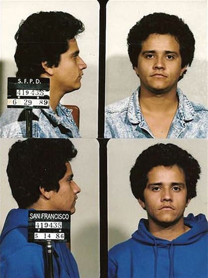 Fotos policiales del Mencho después de dos de sus tres arrestos por cargos de drogas en San Francisco