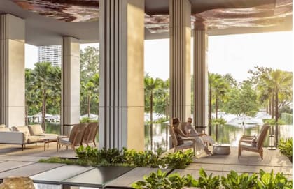 Four Seasons Bangkok en el río Chao Phraya