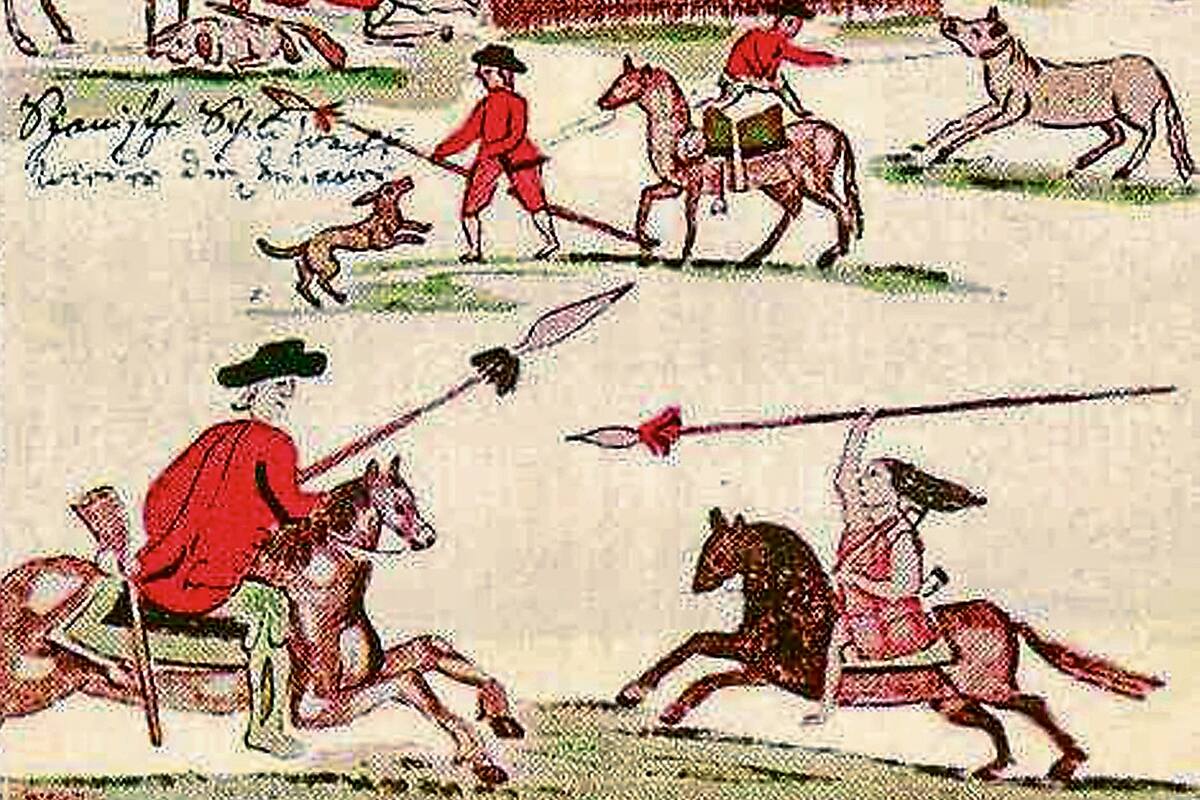 Fragmento de la ilustración del padre Florian Paucke