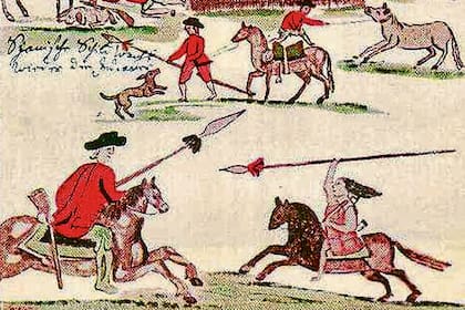 Fragmento de la ilustración del padre Florian Paucke