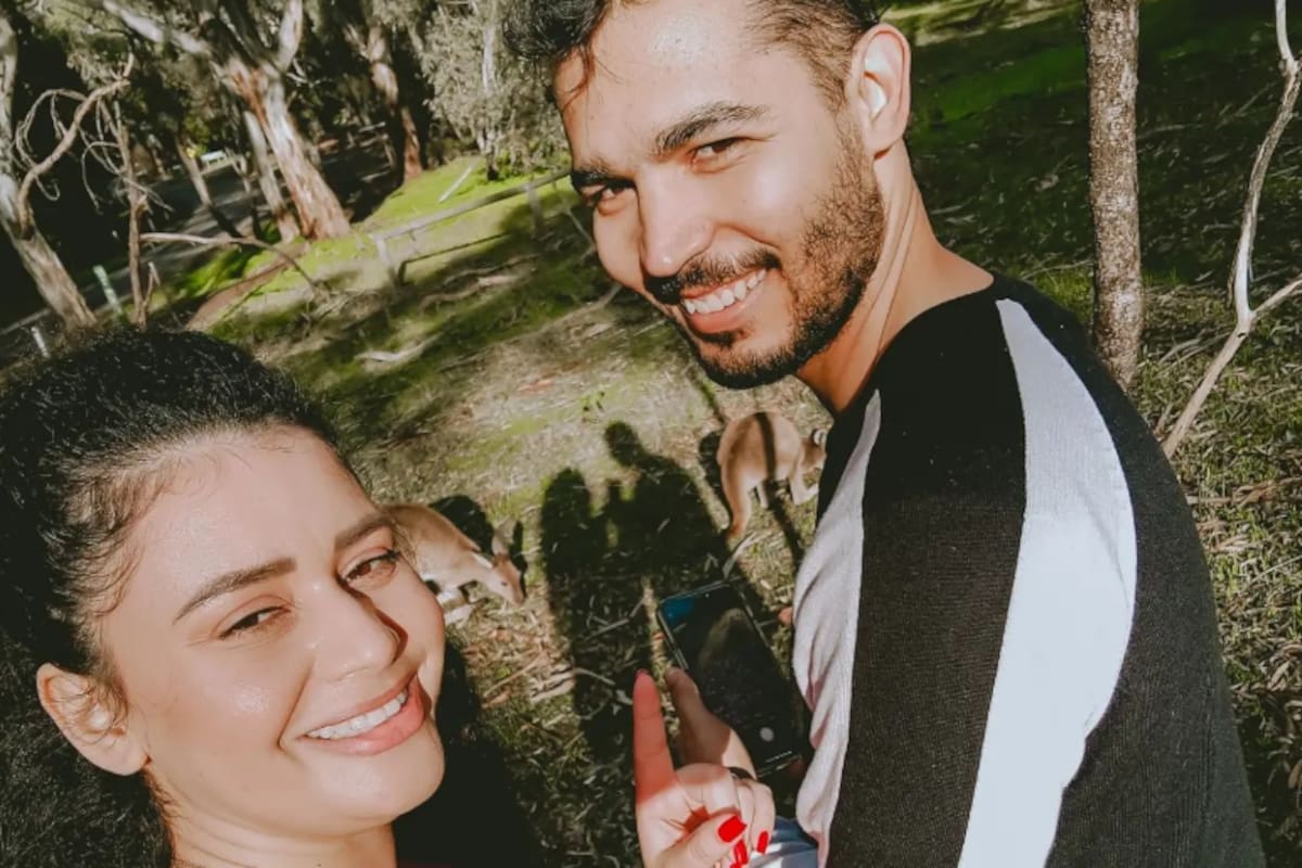 Fran Dias Rufino y Brunno Rufino, una pareja brasileña que vive en Australia, regresaron a casa después de trabajar y encontraron algo en su cuarto que los dejó sorprendidos