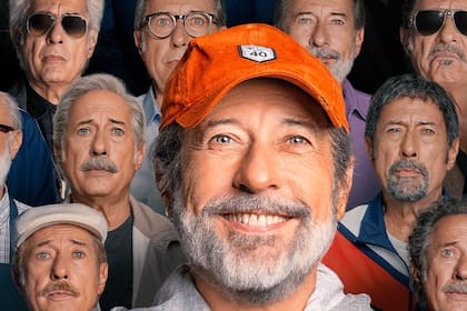 Francella y sus personajes en la película Homo argentum
