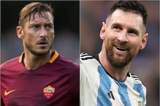 La sorpresiva chicana de Totti a Messi: “Ponelo 25 años en la Roma y no gana ningún Balón de Oro”