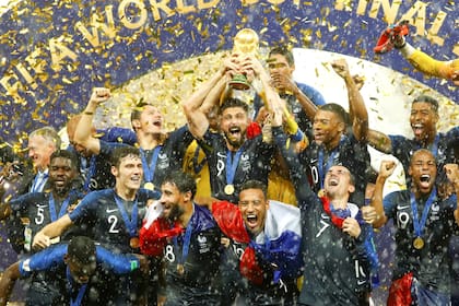 El festejo de la selección de Francia, campeón en el Mundial Rusia 2018