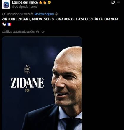 Francia presentó al exastro Zinedine Zidane como técnico de la selección masculina de fútbol.