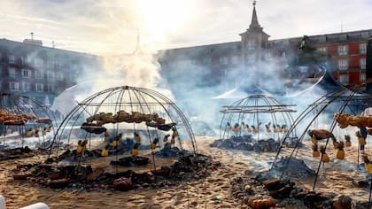 Francis Mallmann preparó un asado para 3000 personas en Madrid