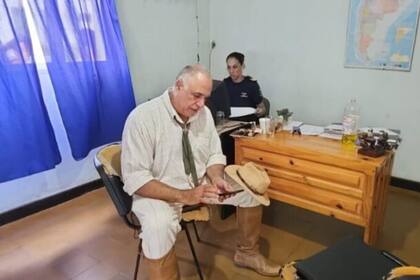 Francisco Arroniz en la comisaría