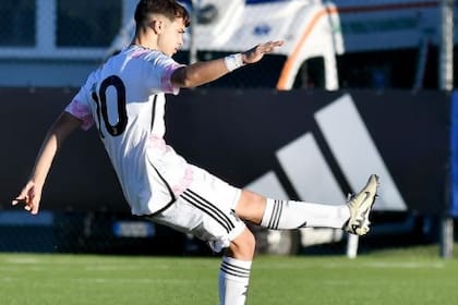 Francisco Baridó, en acción en las inferiores de Juventus