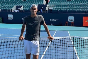 Francisco Cerúndolo, contento tras su victoria y el pase a los cuartos de final del Miami Open 2022: "El ranking no me altera el hecho de estudiar a distancia. Quiero seguir y recibirme", comentó a LA NACION tras derrotar a Frances Tiafoe.