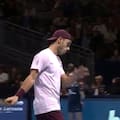 Cerúndolo estuvo 5-3 con el saque en el tercer set, pero perdió en el tie break y fue eliminado en Bruselas
