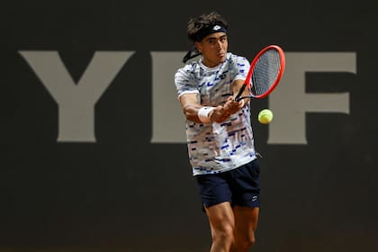 Francisco Comesaña, segundo favorito del torneo, en acción