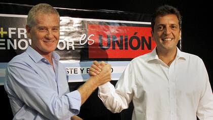 De Narváez con Sergio Massa, en 2015