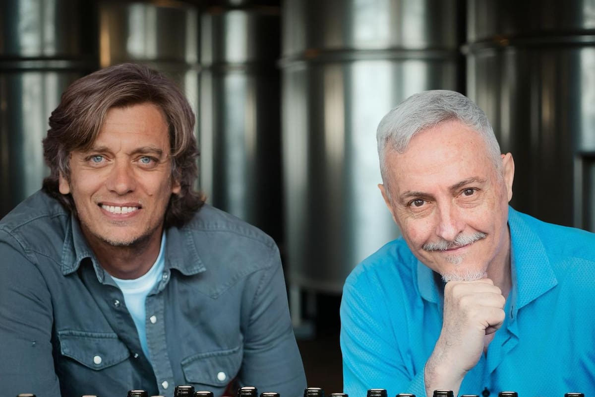 Francisco Evangelista y Pedro Aznar, uno de los interesados que concretó un vino de autor