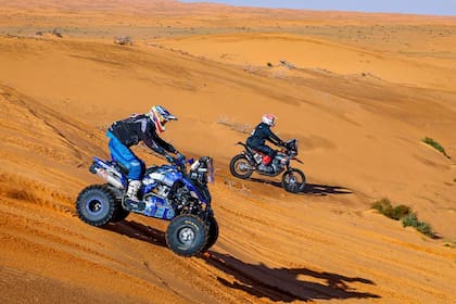 Francisco Moreno Flores ganó la quinta etapa del Rally Dakar en cuatriciclos y se ilusiona con acechar al puntero y vencedor en 2022, el francés Alexandre Giroud.