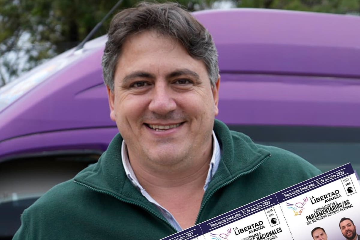 Francisco Paoltroni en la campaña electoral para candidato a senador